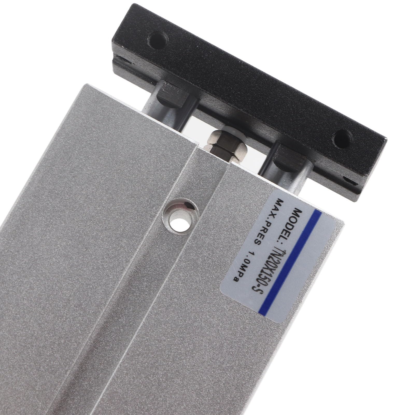 Cilindro neumático de Aire de Doble vástago de Primera Calidad: diámetro Interior de 20 mm, 150 mm, aleación de Aluminio de Alta Resistencia, diseño Compacto Aplicaciones de ingenierí