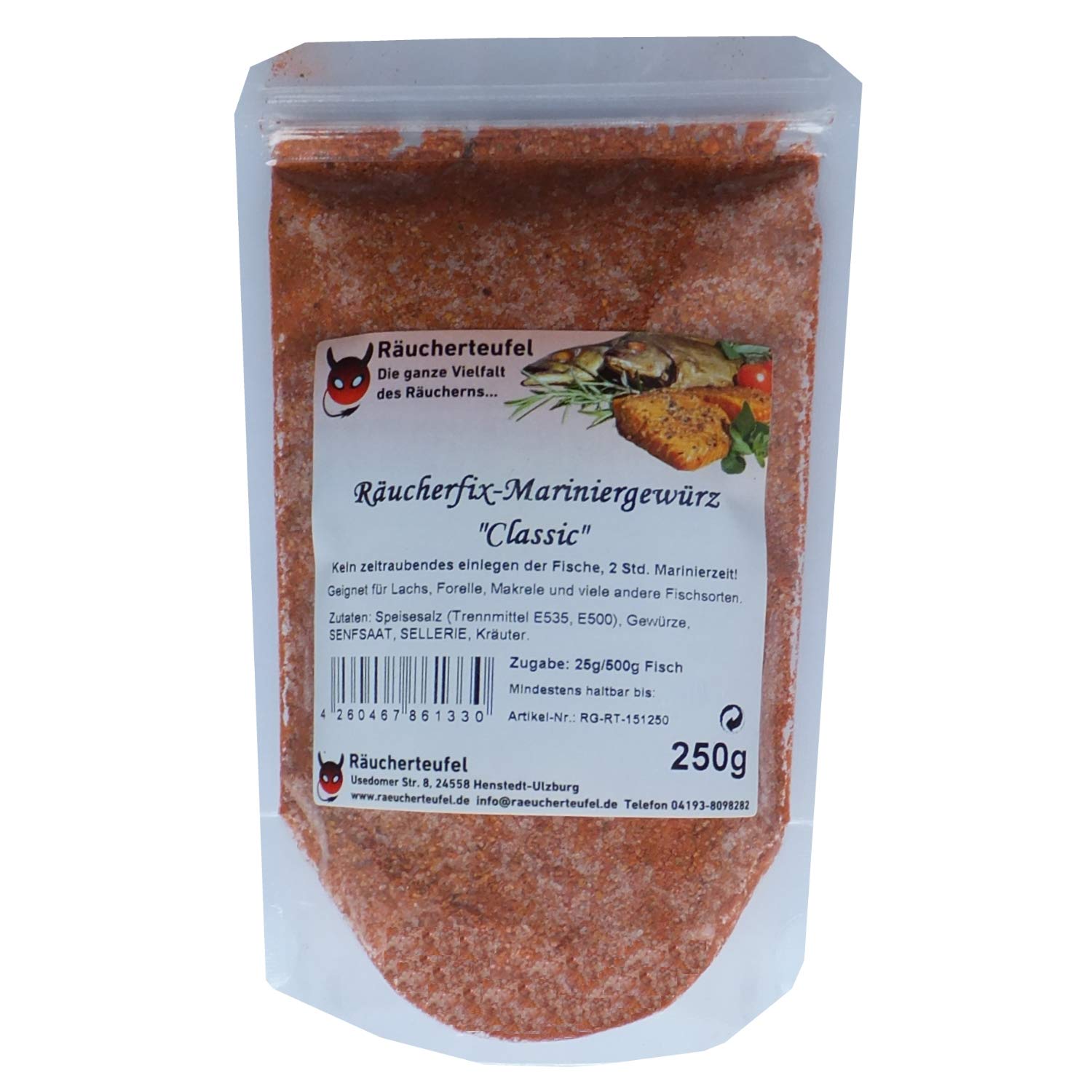 Räucherteufel Würzmischung Lachs (Konzentrat) – 100g Für Ca. 5 Kg Räucherspäne