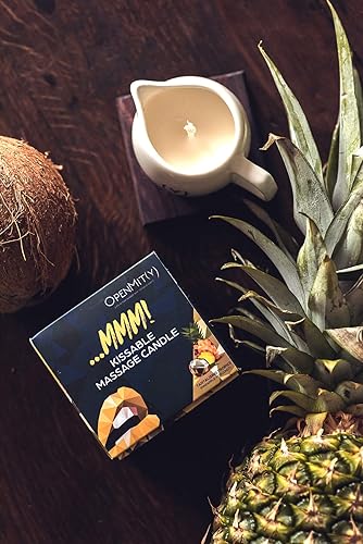 Miniatura 3 de Vela de aceite de masaje besable, velas de masaje sensuales y románticas para masajes agradables y relajantes (piña y coco)