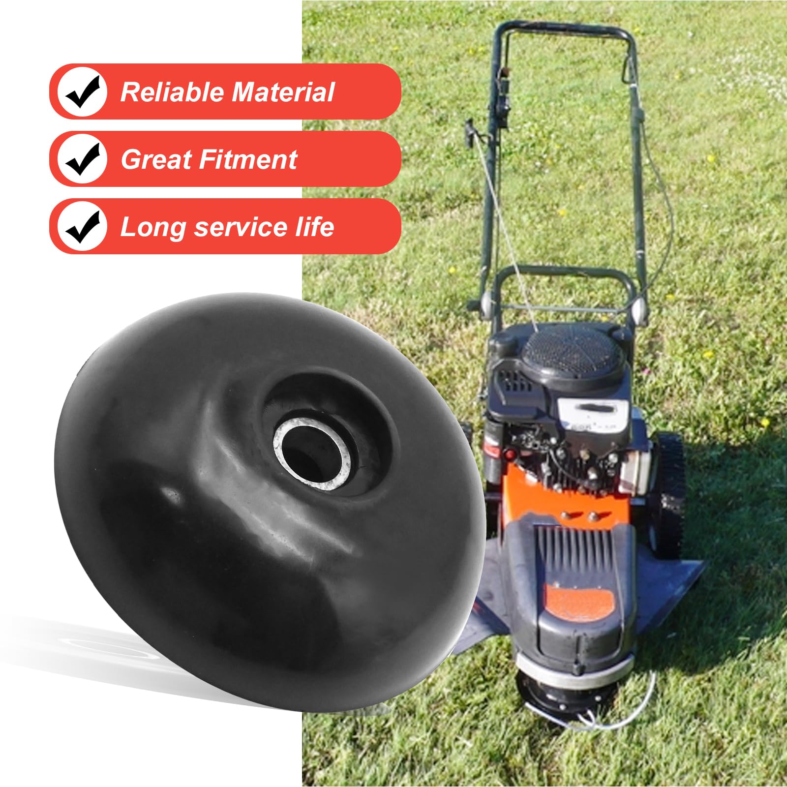 532182217 - Conjunto de bola y perno para cortacésped, repuesto para Husqvarna modelo HU625WT HU625HWT HU675HWT, sustituye a 532180334 180334 182217 180337