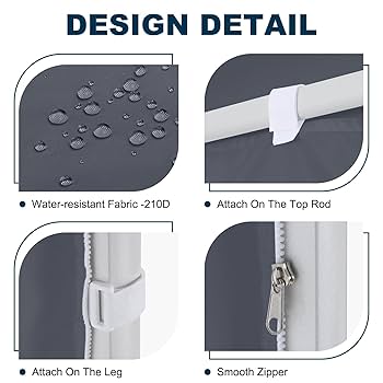 CanopyAL クリア Canopy Sidewalls (4pck) - Replacement Walls for Gazebo