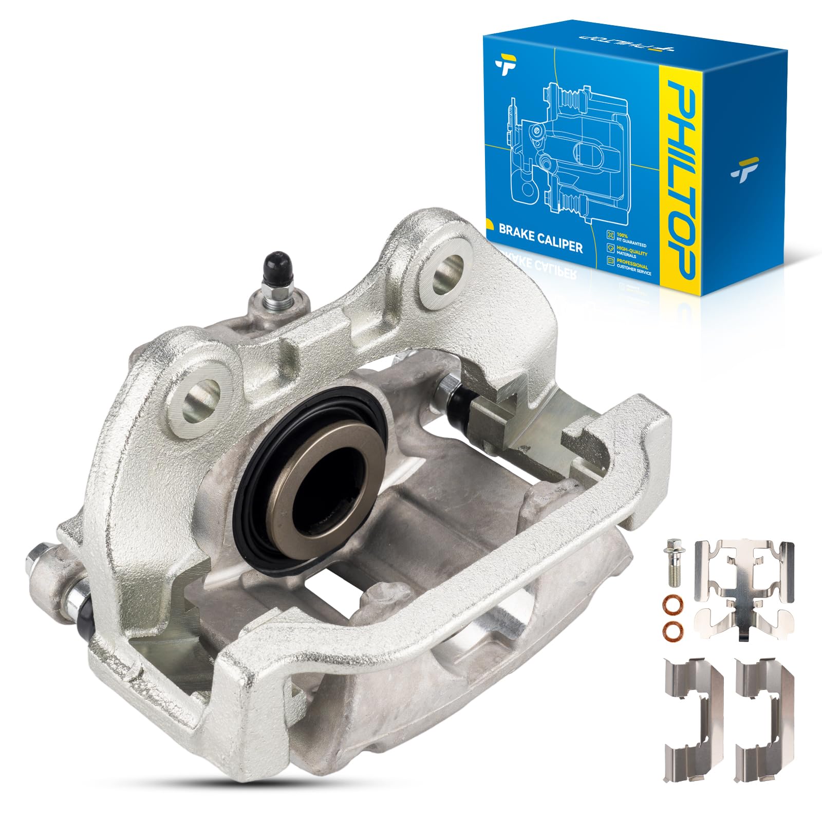 PHILTOP Brake Caliper Rear Right Compatible with 1999-2002 Silverado 1500, 1999-2002 Sierra 1500, 2000-2001 Tahoe, 2000-2001 Suburban 1500, 2000-2002 DeVille, 2003-2005 Astro, 18-B4727