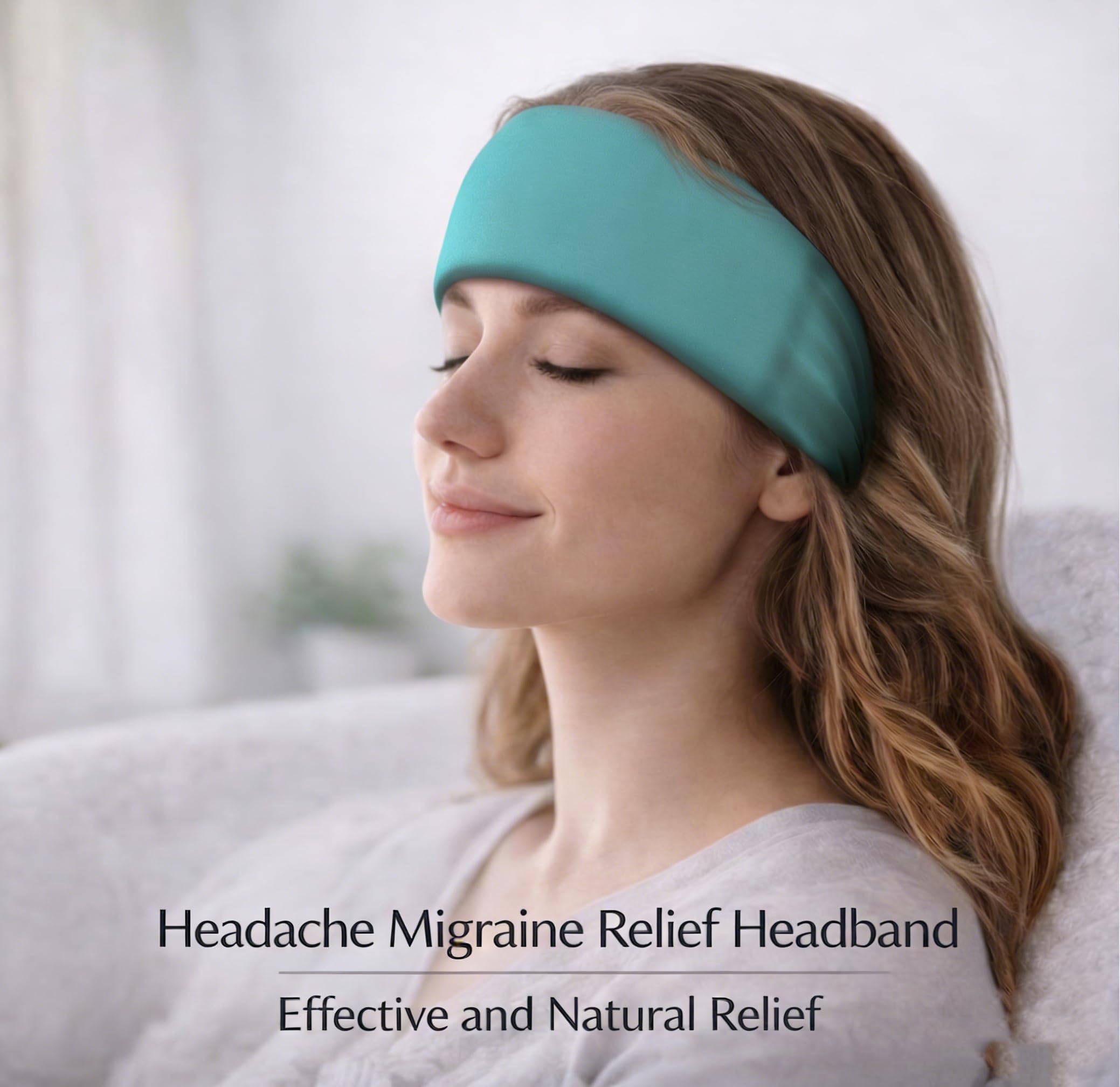 Crimmy Migraine Relief Cap, Headache Ice Pack Headband, Cold Face Eye Mask — Amazon image 2