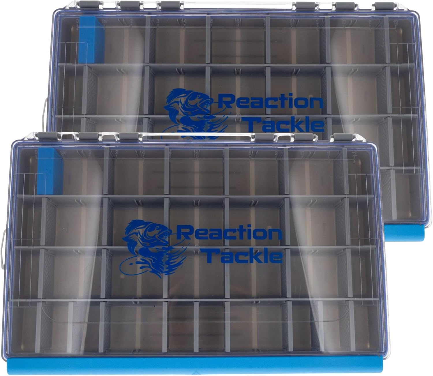 Reaction Tackle UltraSeal Water Resistant Fishing Tackle Trays- Tackle Organizer with Removable Dividers- 3600 and 3700 Tackle Storage