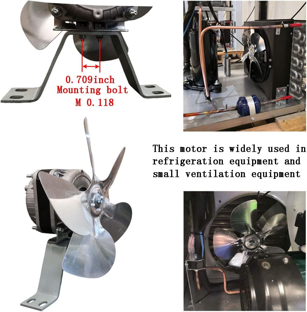 Suреr Dеаl Prоduсt Shaded Pole Motor 120V 60Hz 1.01A 18W AC Fan Motor for Small Ventilation Equipment,Refrigeration Equipment Radiator Evaporator (YZF18-25)