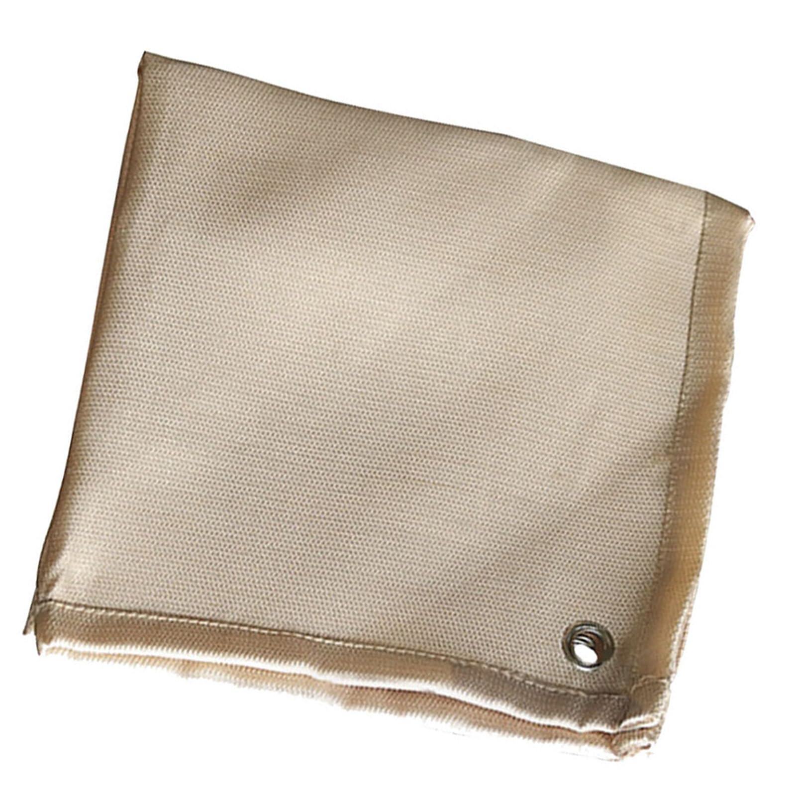 Coperta Antifiamma 80x90 Cm in Fibra di Vetro per Saldatura | Uso Bbq, Portatile, Riduce la Diffusione delle Fiamme, Protezione per Fuoco e Tenda