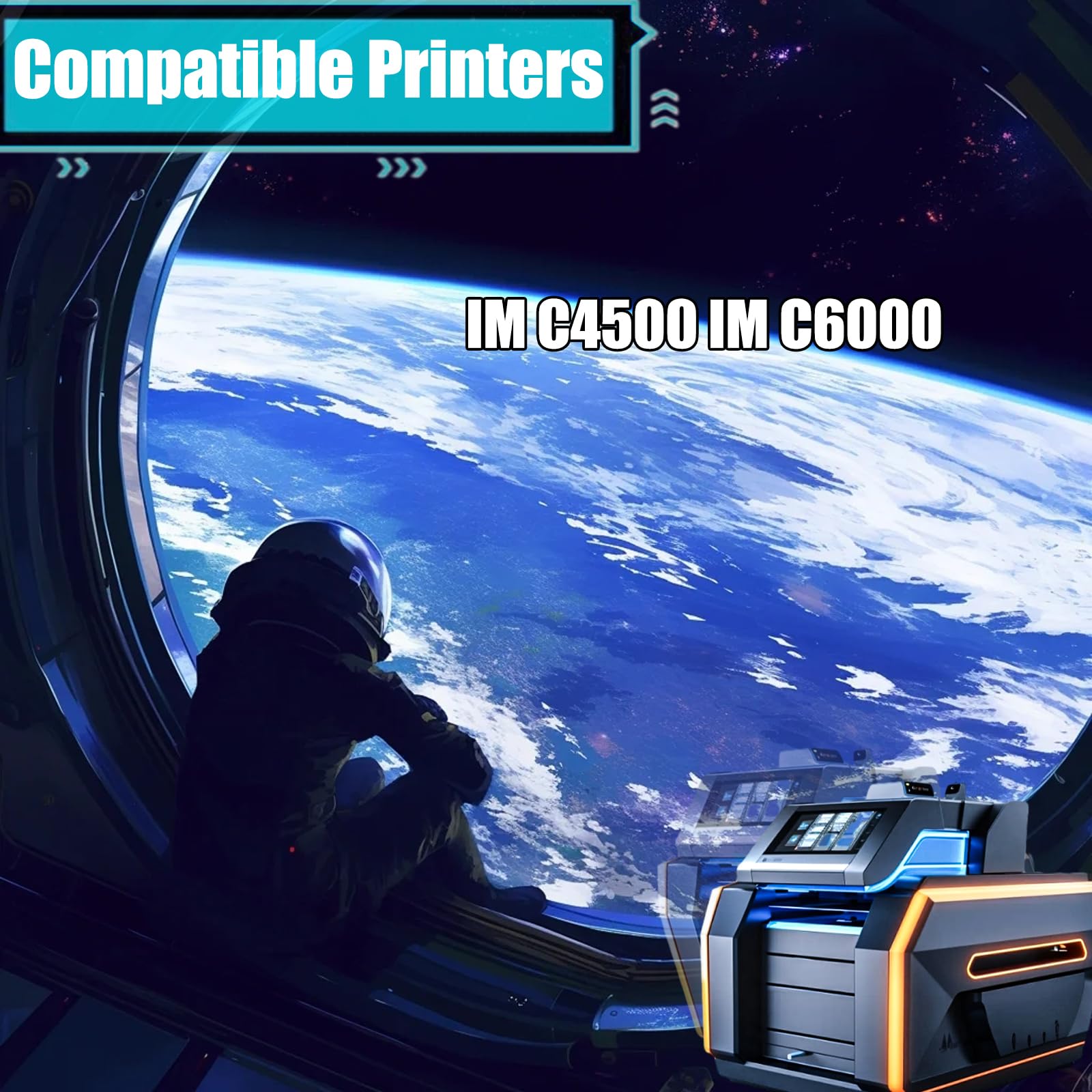 Replacement Parts Development Unit D0BQ3030 Compatible with Ricoh IM C4500 IM C6000 Printers, Contains Chip and Clear Printing (1 Pack Black)