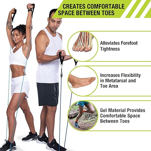 Miniatura 4 de Pro-Tec Toe Relief & Support, 4 Pack Gel Toe Caps or 4 Pack Toe Spacers for Bunion Relief, Toe Alignment & Toe Protection, Foot Care for Men & Women