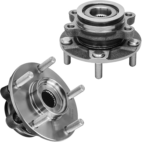 Detroit Axle - 2 Front Wheel Bearing Hubs for 08-13 Nissan Rogue 07-12 Sentra Select, 2008 2009 2010 2011 2012 Wheel Bearing Hubs Assembly Set Replacement