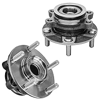 Vista 86 de Detroit Axle - 2 bujes de rodamiento de rueda traseros para Suzuki Aerio 2002-2007, Suzuki Esteem 1995-2002, 2 rodamientos de rueda completos