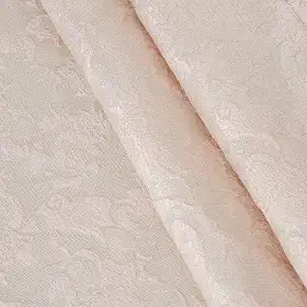 Tecido jacquard em relevo 3D da The Yard, tecido jacquard brilhante de fio metálico para roupas da moda, vestidos, saias, casacos e trabalhos manuais (rosa nua, 1 m)