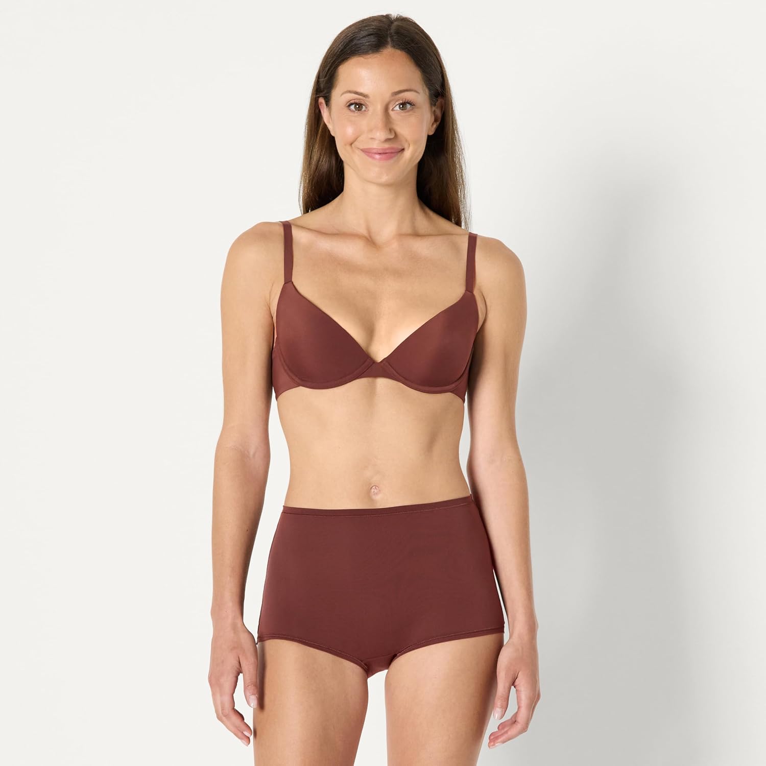 Amazon Essentials Women's Peached Microfiber High Waisted Boyshort, Pack of 6 - Image 5