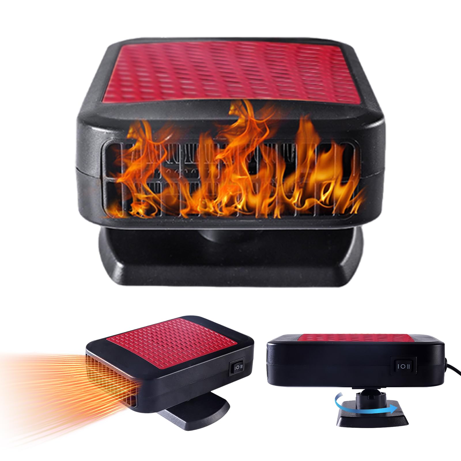 Chauffage de voiture portable 12V avec rotation 360 pour camion