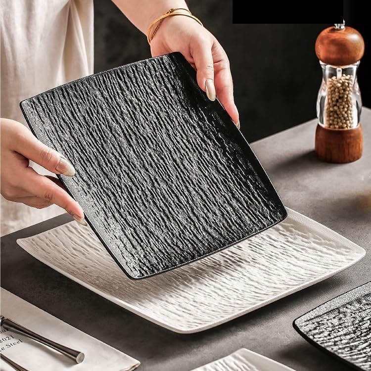 ディナープレート セラミックステーキ皿 家庭用和風皿 野菜皿 洋風皿 サラダ皿 野菜皿 サラダプレート(A)