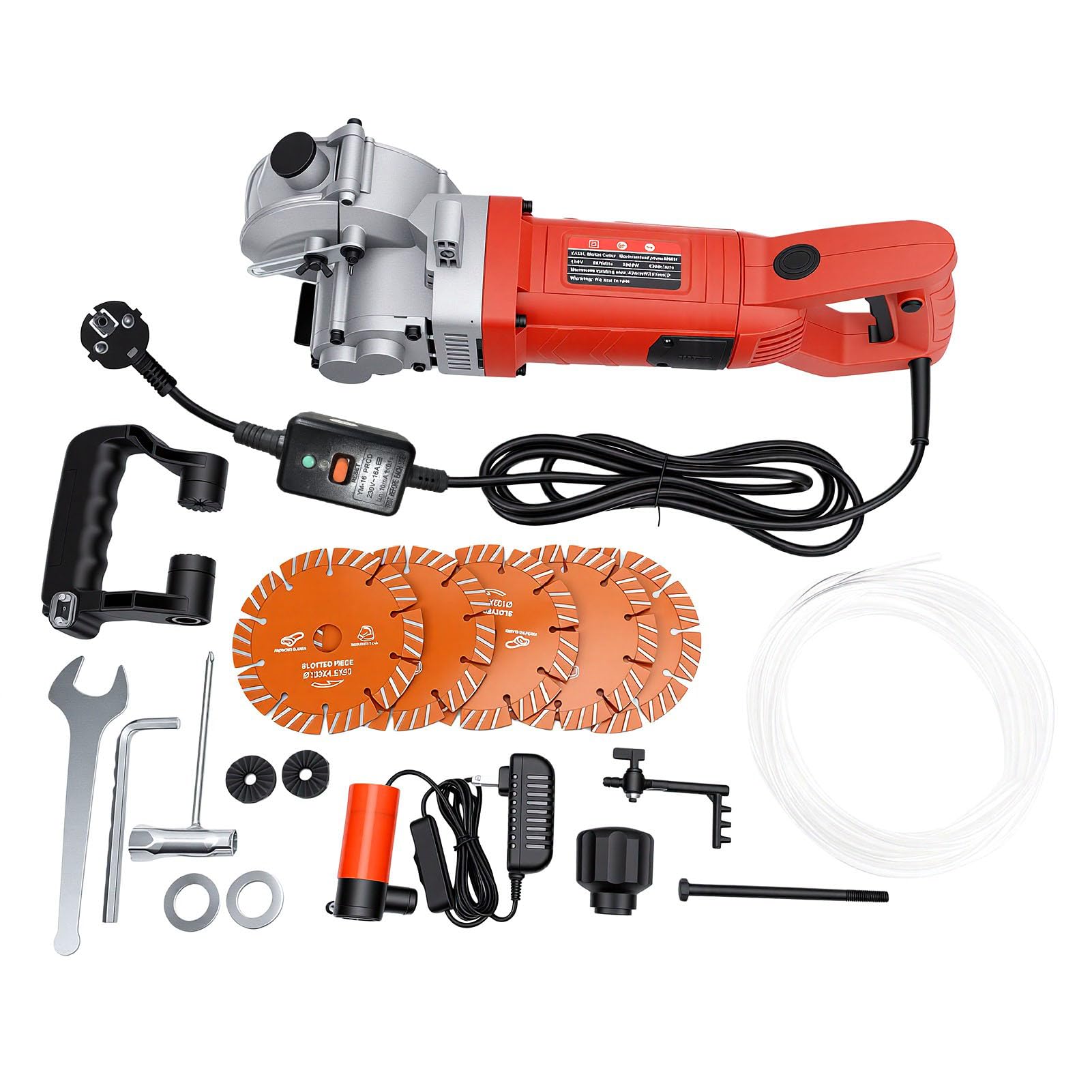 FTVOGUE Scanalatrice per Calcestruzzo 3000W, profondità 41 Mm, Larghezza