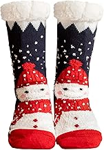 Oneshlee Weihnachtssocken Damen Herren, Kuschelsocken Damen Stoppersocken Damen Dicke Socken Damen Hüttensocken Damen, Antirutschsocken Damen Haussocken Damen Winter Flauschige Socken