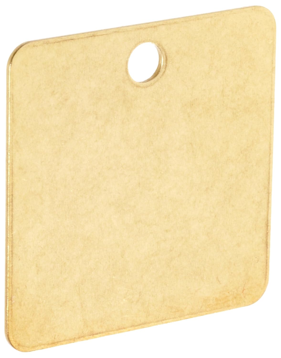 Brady 23212 1-1/2" Diameter B-907 Brass Square Blank Brass Valve Tags (Pack Of 25)