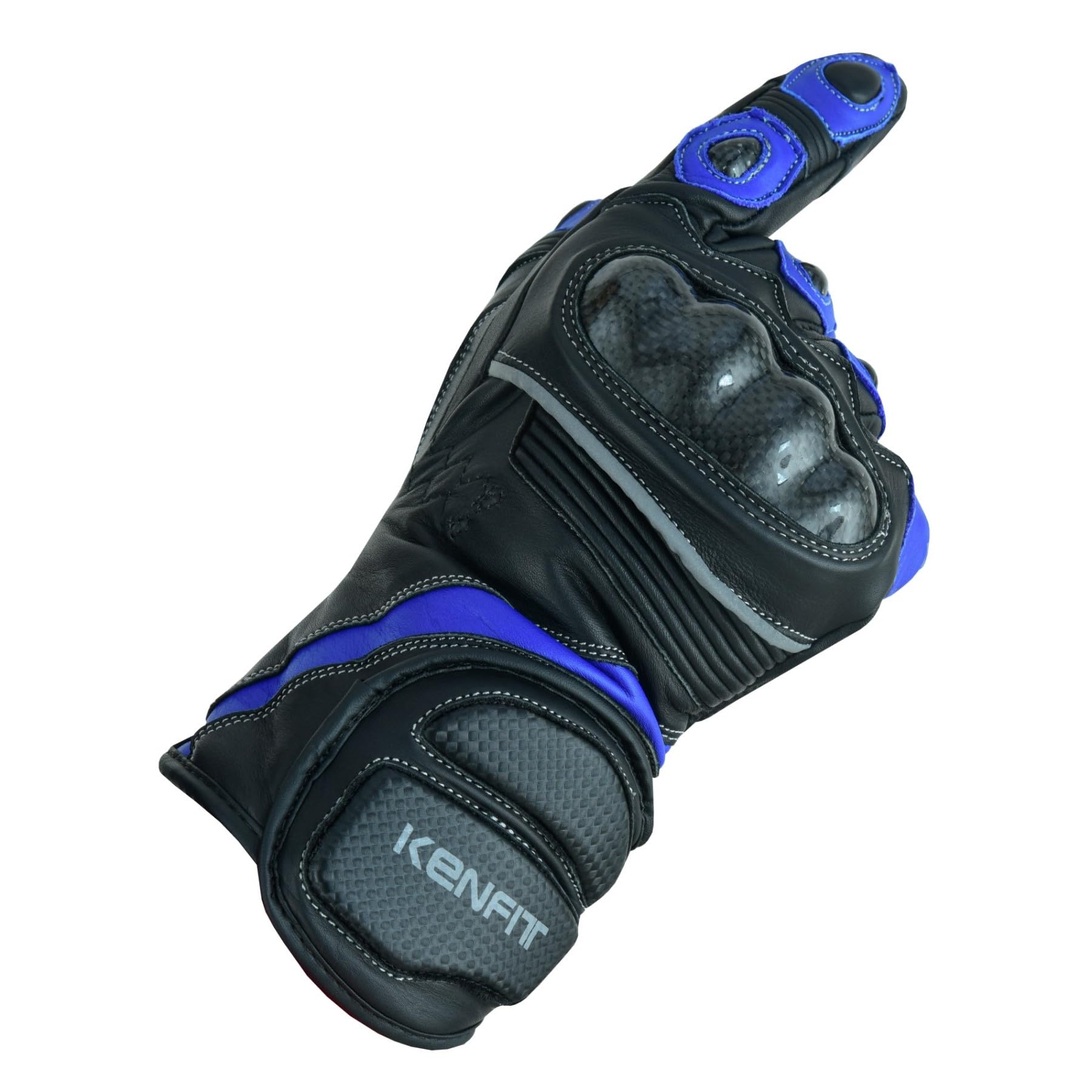 Biker Leather Motorcycle Gloves Carbon Knuckle Protection Cold Weather Riding Gloves for Men Women