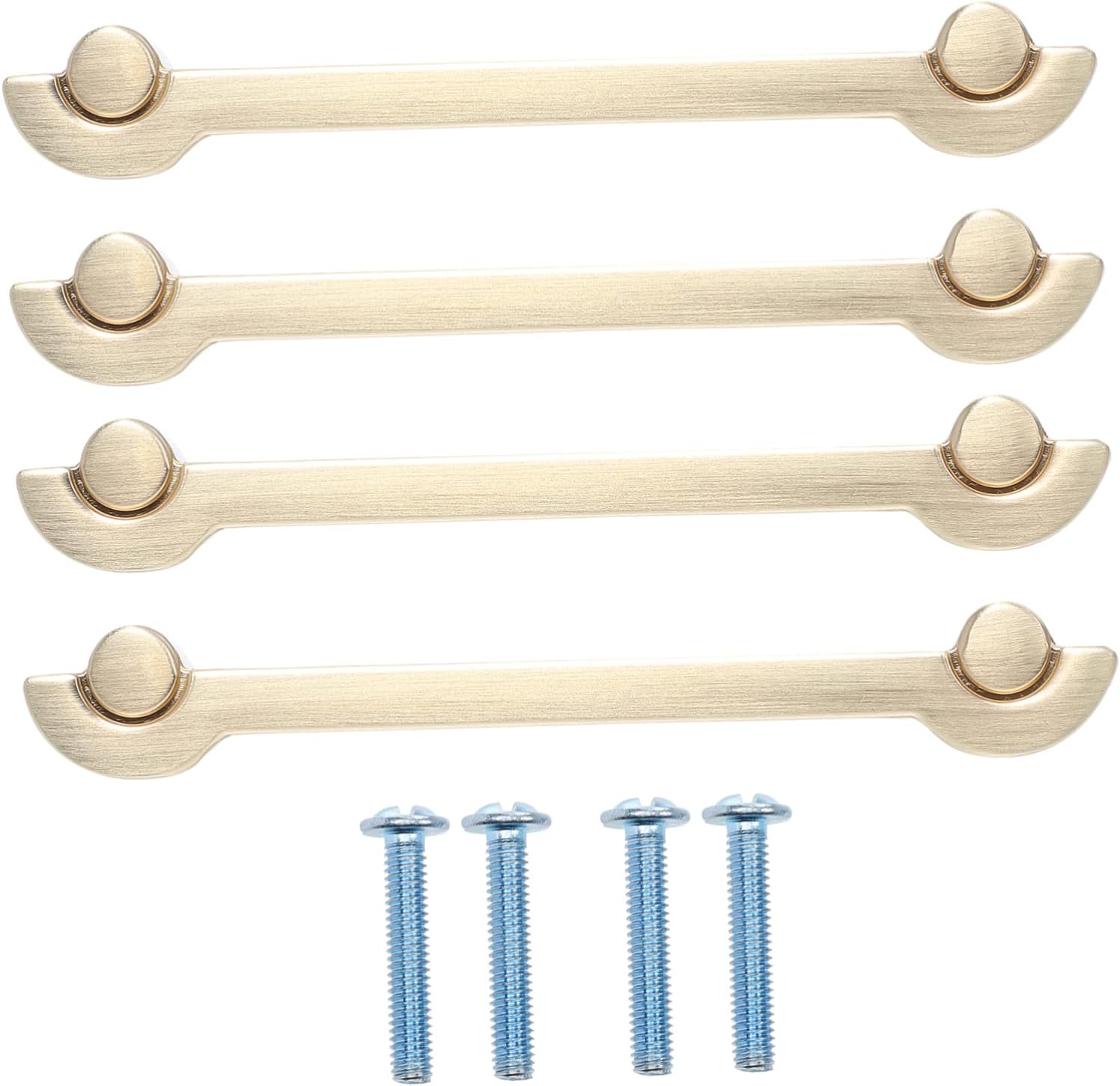 OSALADI4pcs Solid Door Handle Alloy Handle Suitcase Handle Cabinet Parts Drawer Pulls Brass Knobs Table Saw Cabinet Handle Replacement Brass Pulls Cupboard Zinc Alloy Component