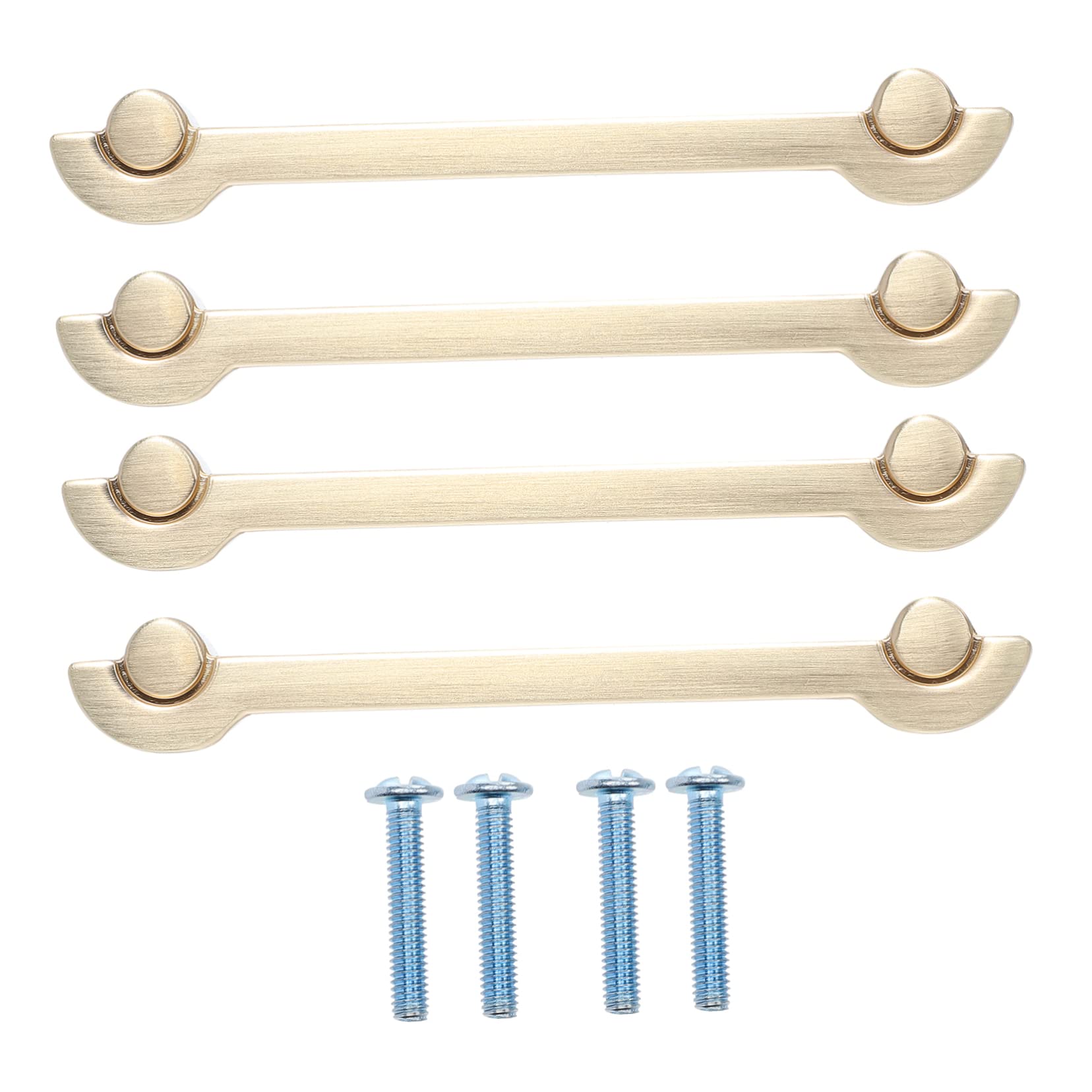 OSALADI4pcs Solid Door Handle Alloy Handle Suitcase Handle Cabinet Parts Drawer Pulls Brass Knobs Table Saw Cabinet Handle Replacement Brass Pulls Cupboard Zinc Alloy Component