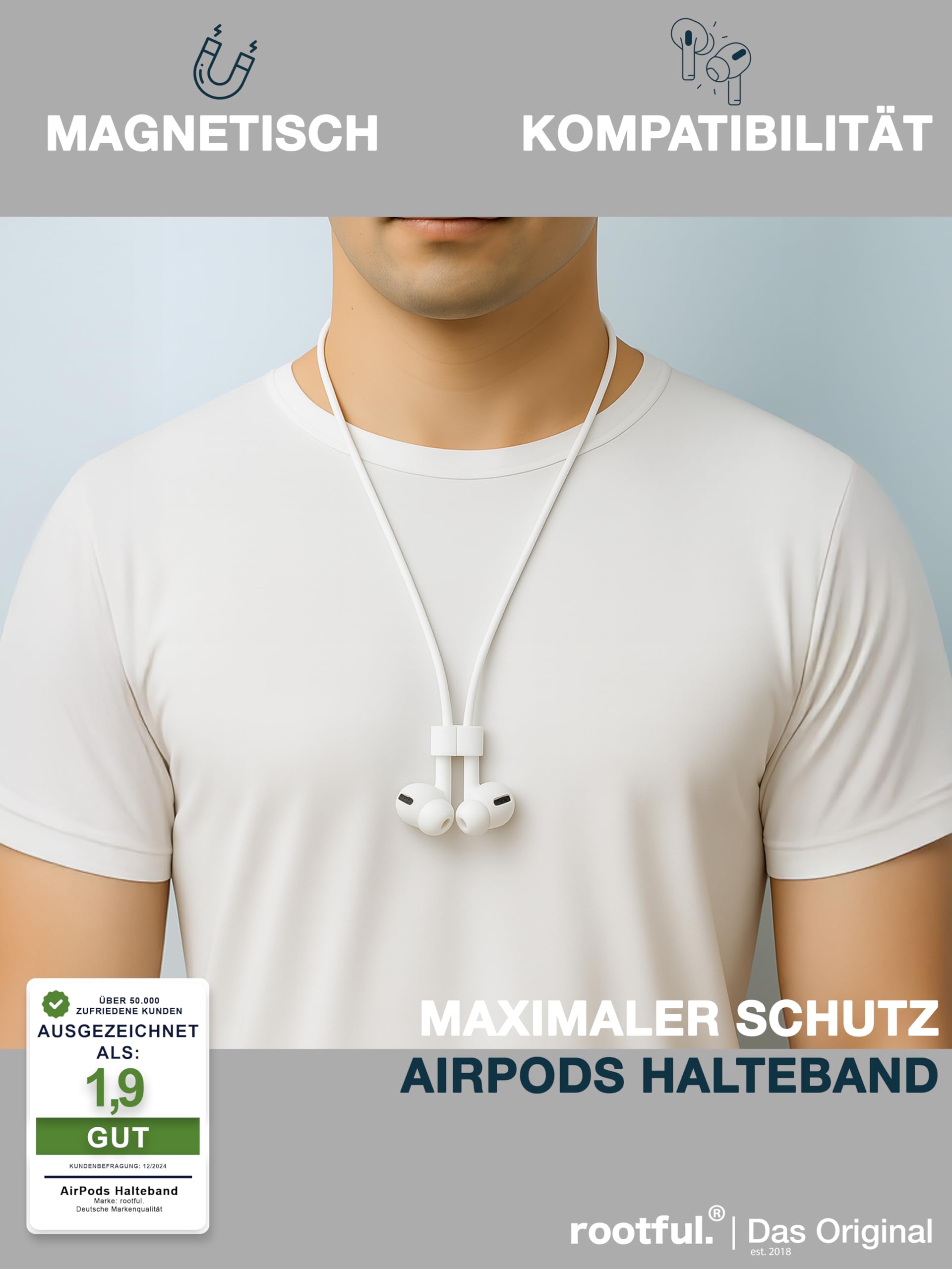 2 Fasce Per AirPods In Silicone - Compatibili Con Tutti I Modelli, Bianco E Nero - Foto 13