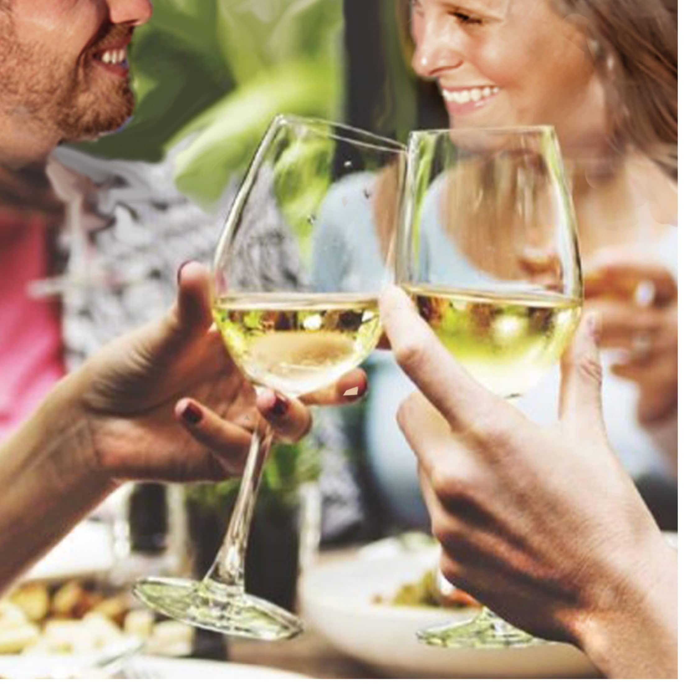 Lily's Home Unzerbrechliche Chardonnay-Weingläser, aus bruchsicherem Tritan-Kunststoff, ideal für den Innen- und Außenbereich, wiederverwendbar, 340 ml, 4 Stück
