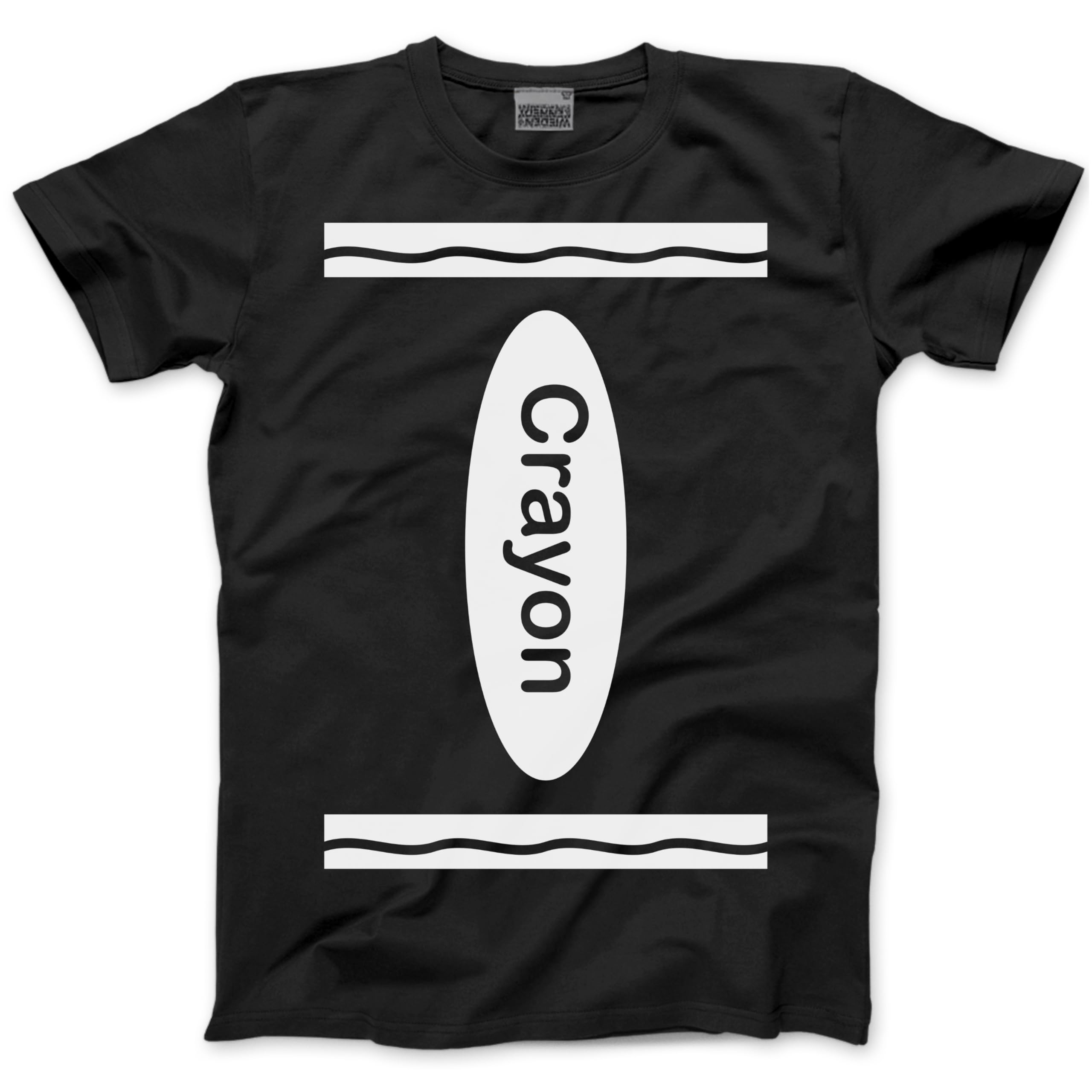 Group Costume Outfit - Crayon Tshirt Matching Tees Halloween Top C Fancy Dress Party Team Tops Colours T-Shirt - 6XL Black