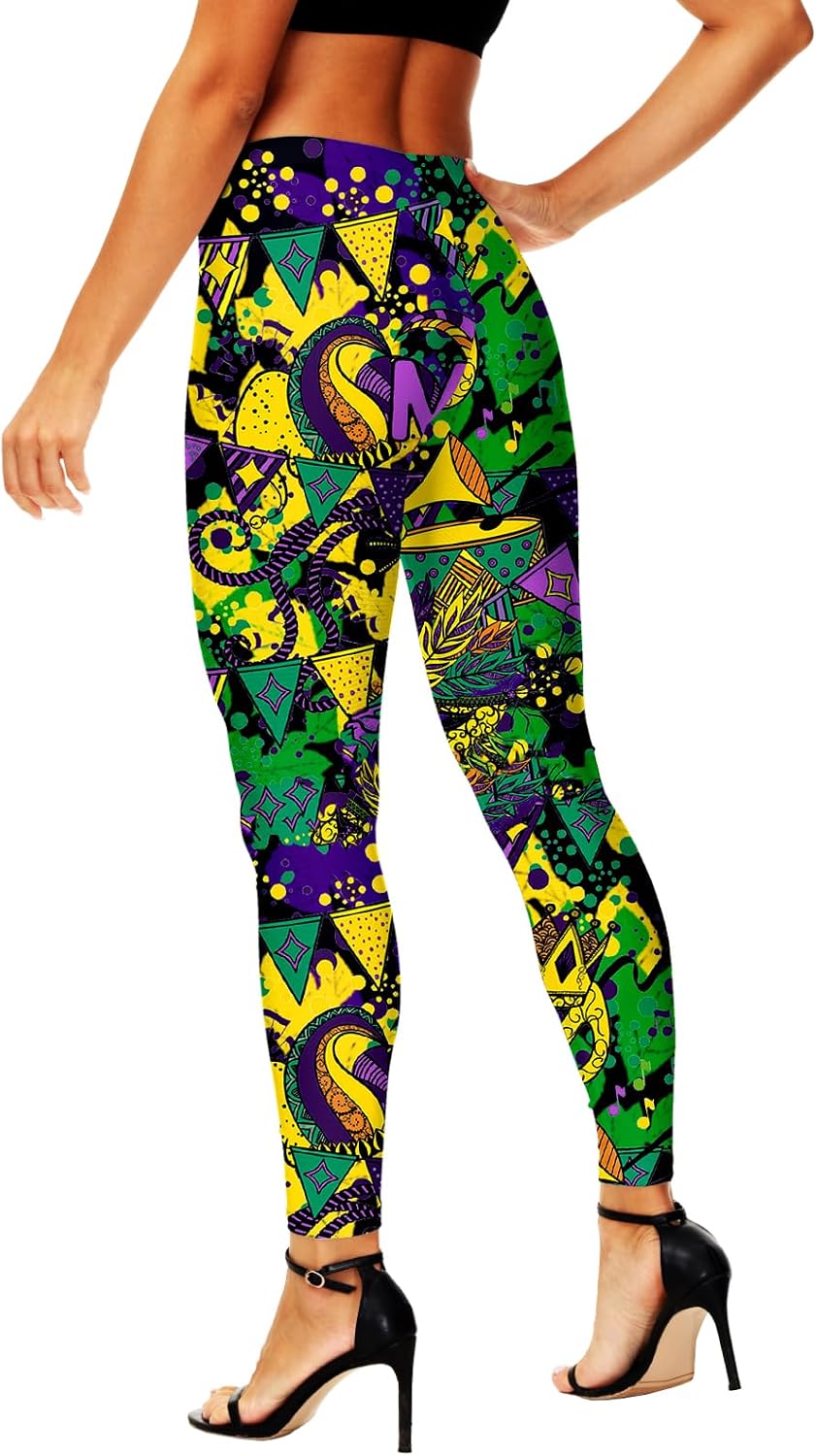 AOBUTE Womens Juneteenth Leggings LGBT Celebration Legging Tights