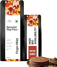 TWF Sprouted Ragi Atta | 1Kg | Finger Millet Flour (Nachni | Kelvaragu | Madua Atta | Stone-Ground & Not Pulverized | No Added Sugar or Salt | Protein-Rich & 100% Gluten-Free | Ideal for Roti, Daliya, Porridge | Karnataka Sourced | No Chemicals