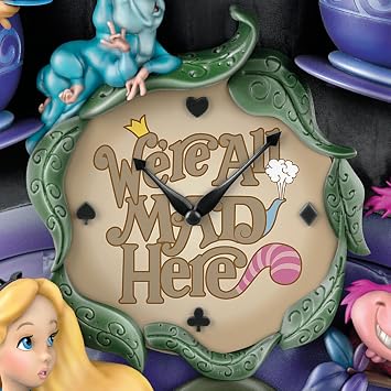 The Bradford Exchange Disney Alice in Wonderland Mad Hatter Light Up Cuckoo Clock