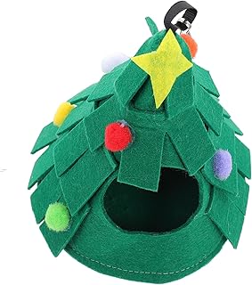 BESTOYARD 3 Peças Ninho De Hamster Gaiola De Porco Gaiola De Coelho Cama De Cobaia Ninho De Natal Acessórios Para Animais De Estimação Cama De Hamster De Natal Cama De Hamster Cama De