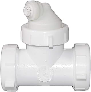 Drain Line Adapter (DLA) with 1/4-inch Quick Connect Fitting for Reverse Osmosis filter (ET112-001, 12-25QC, DLA-12)