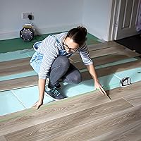 Vista 5 de Qooltek - Nivel láser verde, herramienta láser multiusos recargable de línea cruzada con línea vertical y horizontal, cinta métrica de 18 pies/18.0