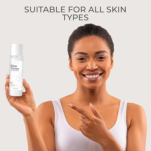 VALITIC Rice Toner - 75 Rice Extract Milky Toner for Face with Niacinamide, Heartleaf, Witch Hazel and Chamomile Essence - Facial Glass Skin Hydrating Skin Care - 200 ml, 6.76 fl oz