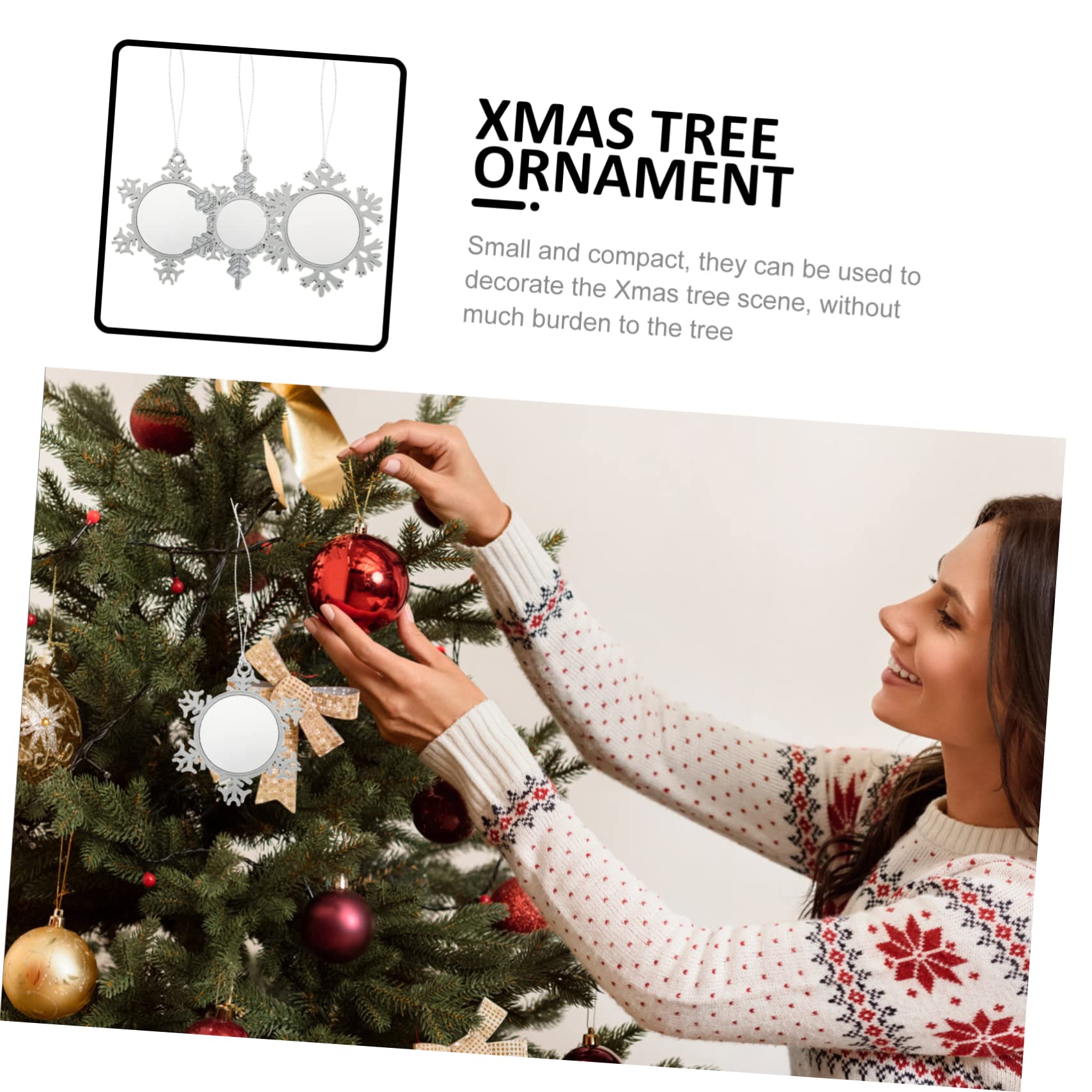 Alipis 15stücke Teiliges Weihnachts Pendants Wärmeübertragungs Schneeflocken Für Festliche Dekorationen Und Kreative Bastelprojekte
