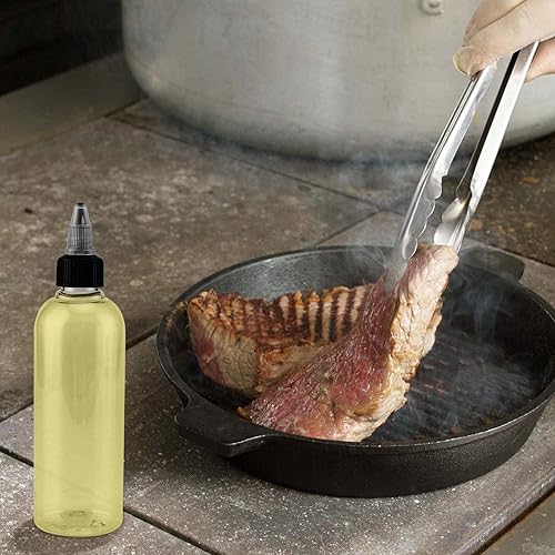 Miniatura 7 de JAPCHET Paquete de 50 botellas de plástico vacías de 5 onzas, botellas de plástico de 5.1 fl oz con tapa superior giratoria, botellas transparentes