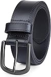 Men's Full Grain Leather Belt for Everyday Casual Jeans, 1.5" Handmade Men Leather Belts with Gift Box