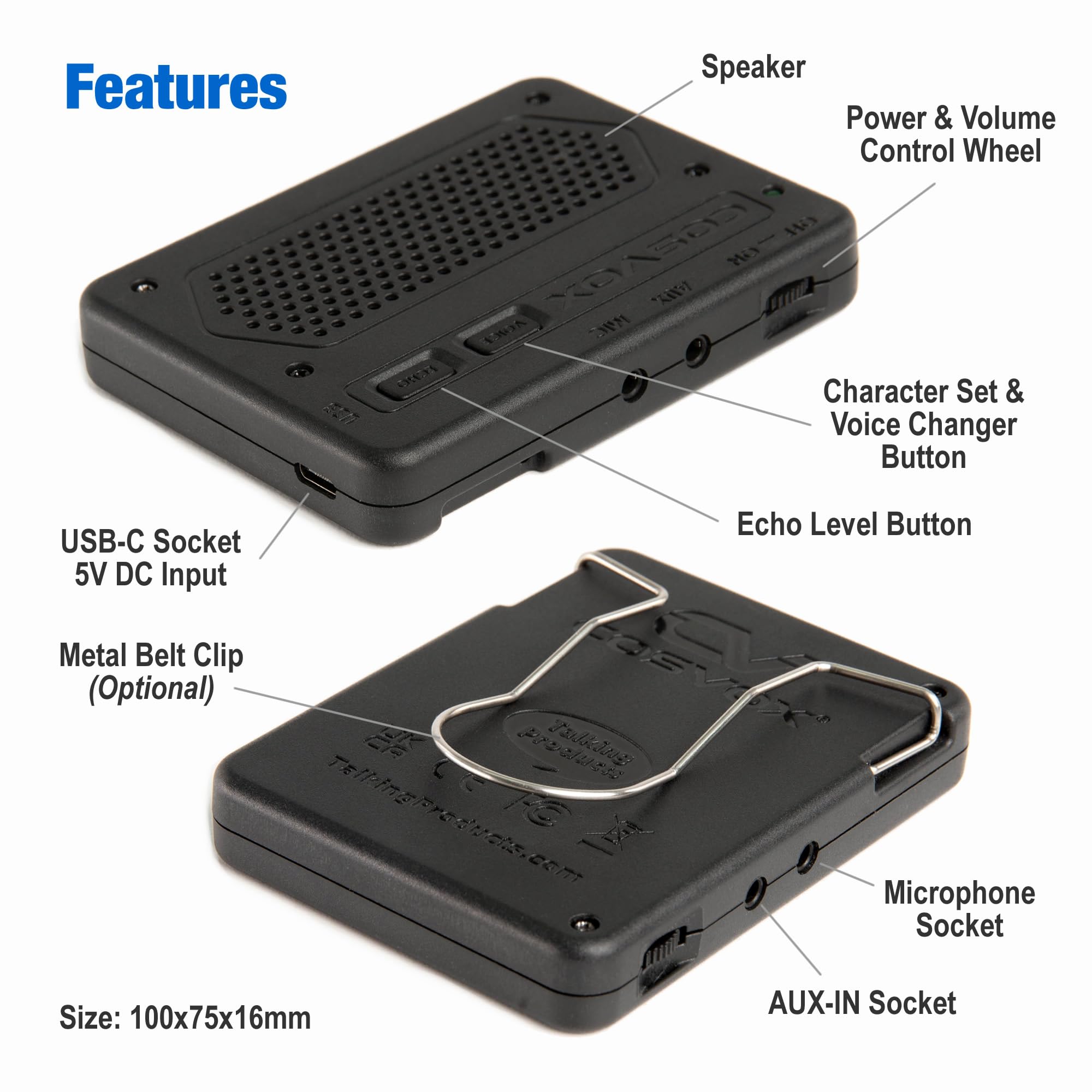 COSVOX Cosplay Wireless Bluetooth MP3 Sound Module & Voice Changer. Bring Cosplay Props - Image 2