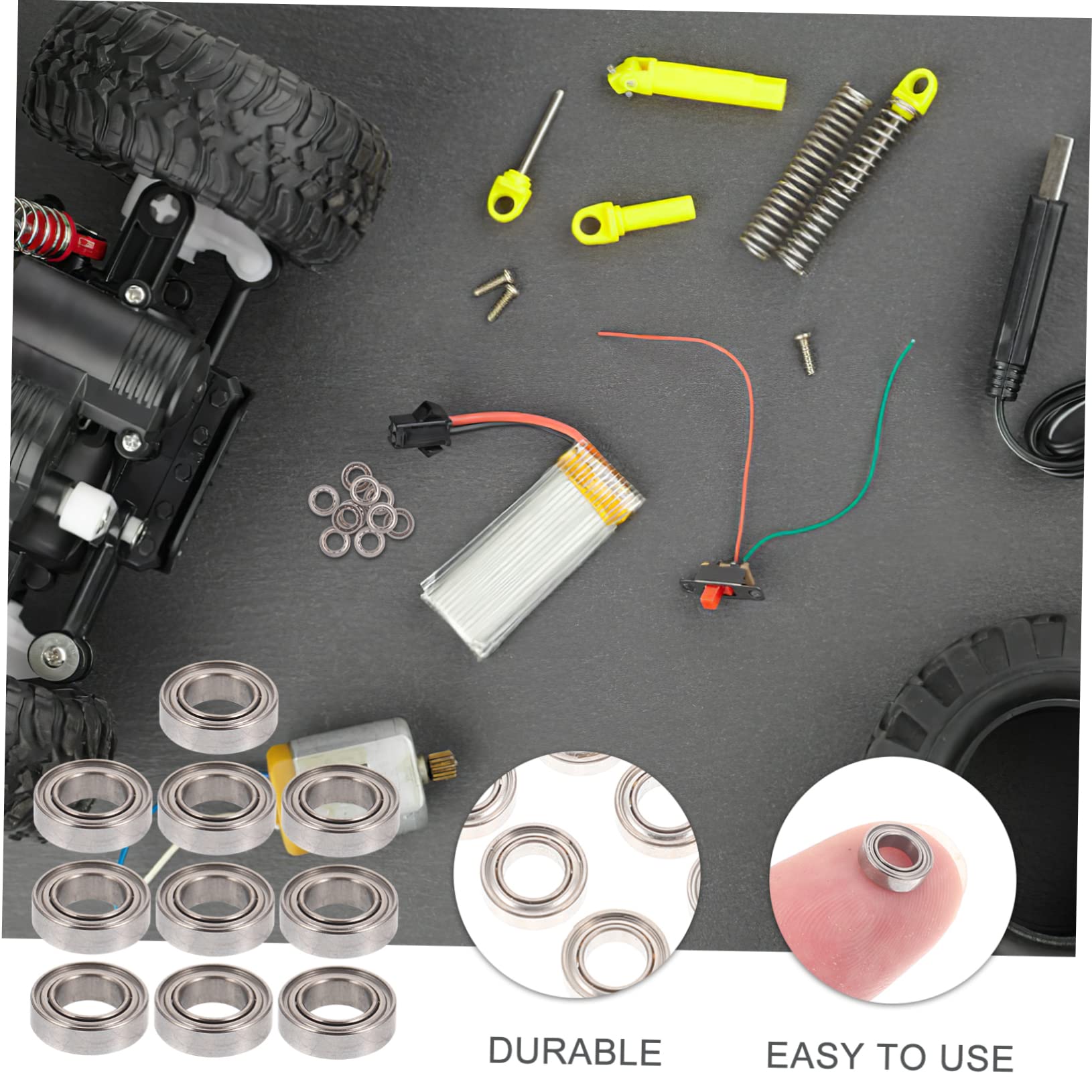 PartyKindom 4sets Remote Car Replacement Parts Metal Car Bearings 144001 Toy Accessories 10pcs*4