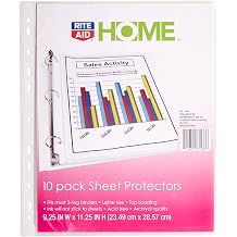 Rite Aid, Home Sheet Protector 9.25 x 11.25 in, 10 Count