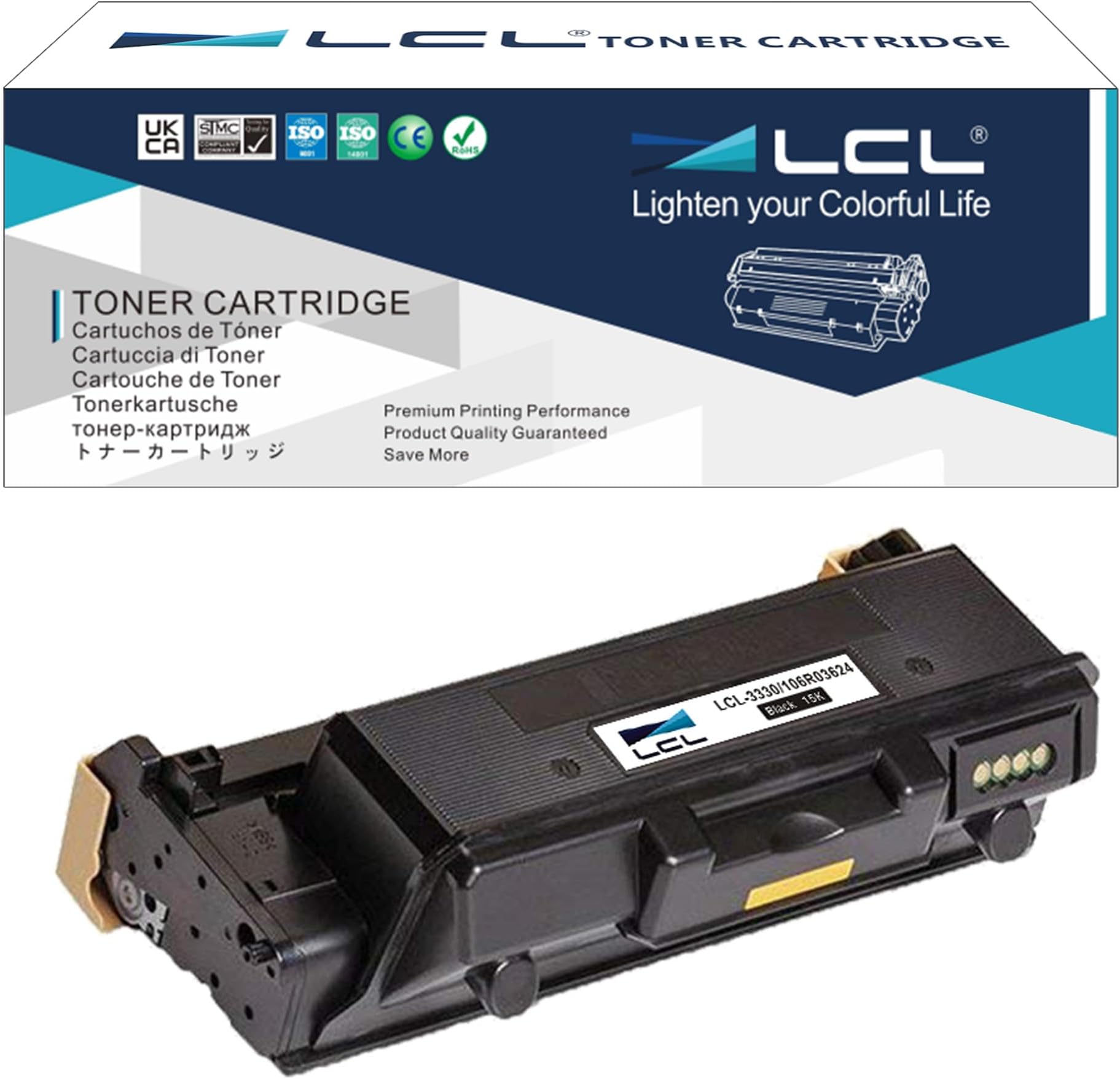 106R03624 Toner Cartridge Replacement for Xerox 106R03624 15000 Pages for Xerox WorkCentre 3335 3345 3335DNi 3345DNi Phaser 3330 3345VDNi 3330DNi (1 Black)