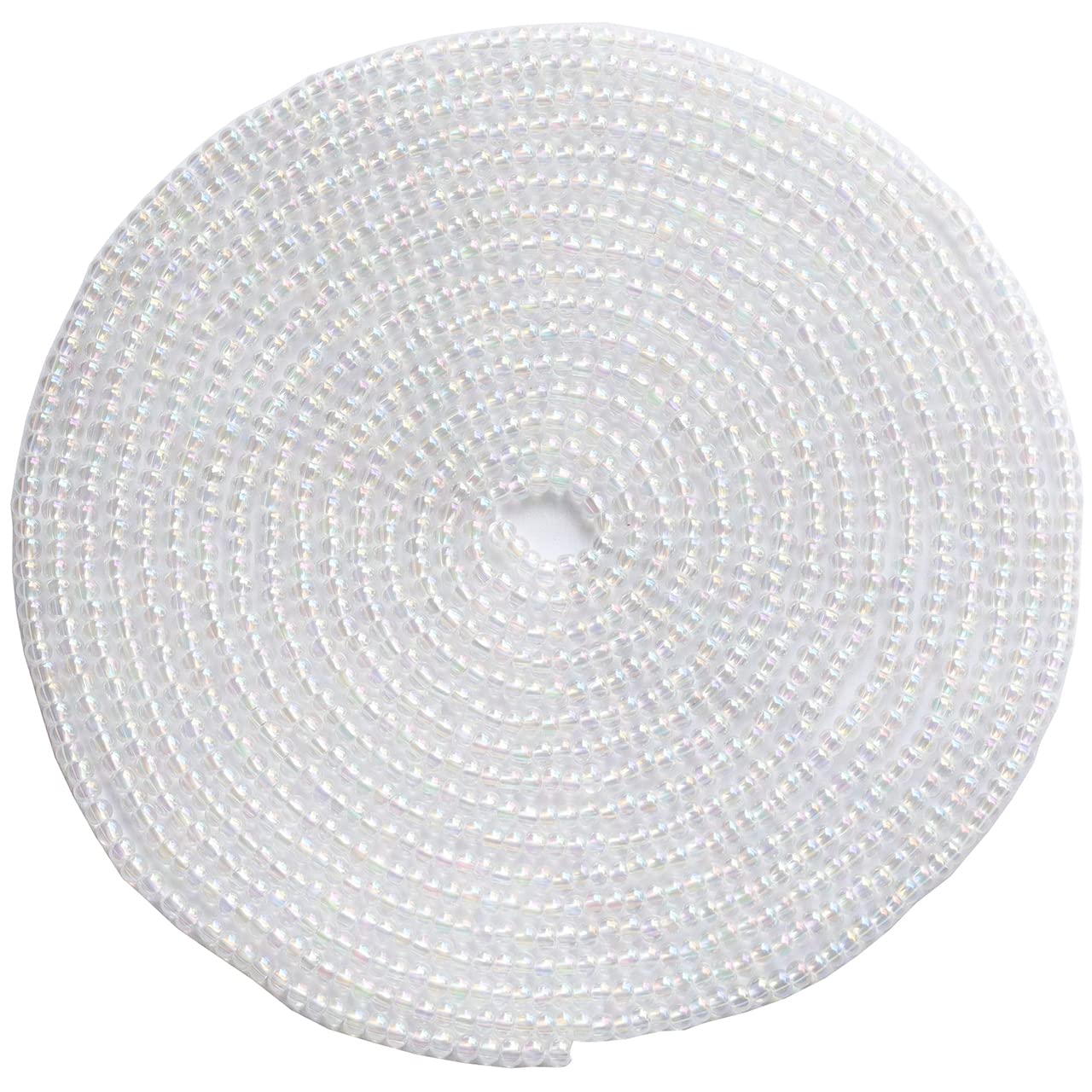 Bala&Fillic Size 2mm Clear Rainbow Color Seed Beads 9000+pcs/100 Grams