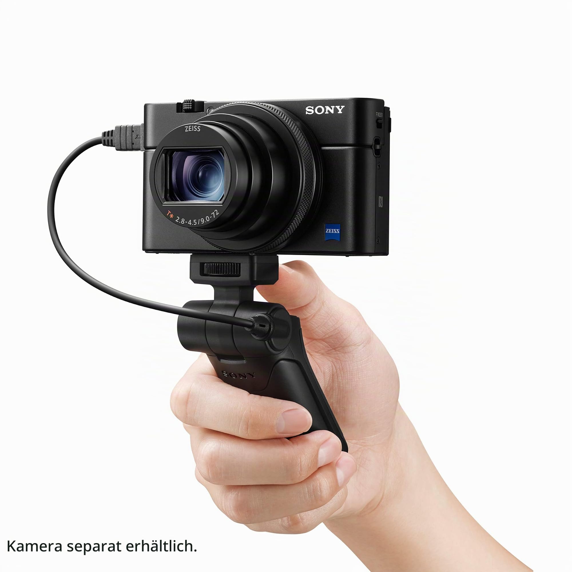 Sony VCT-SGR1 Handgriff (geeignet für DSC-RX0/DSC-RX100M2/DSC-RX100M3/DSC-RX100M4/DSC-RX100M5/DSC-RX100M6/DSC-HX90V/DSC-HX90/DSC-HX80/DSC-HX60V/DSC-HX60/DSC-HX50V/DSC-HX50/DSC-WX500), schwarz