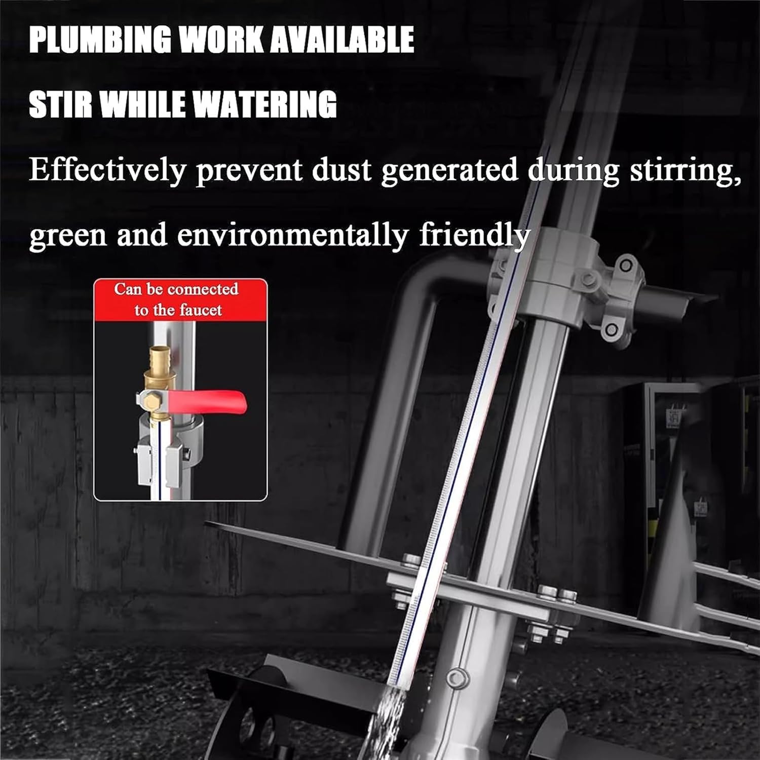 9980W Handheld Electric Concrete Mixer, Cement Mixer, Portable Mortar Mixer, No-load Speed 0-1000r/min, for Mixing Mud, Cement, Mortar, Paint, Fodder