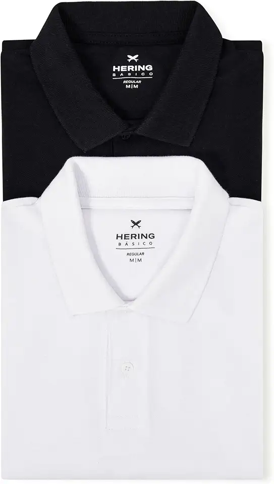 Kit Com 2 Camisas Polo Básicas Masculinas