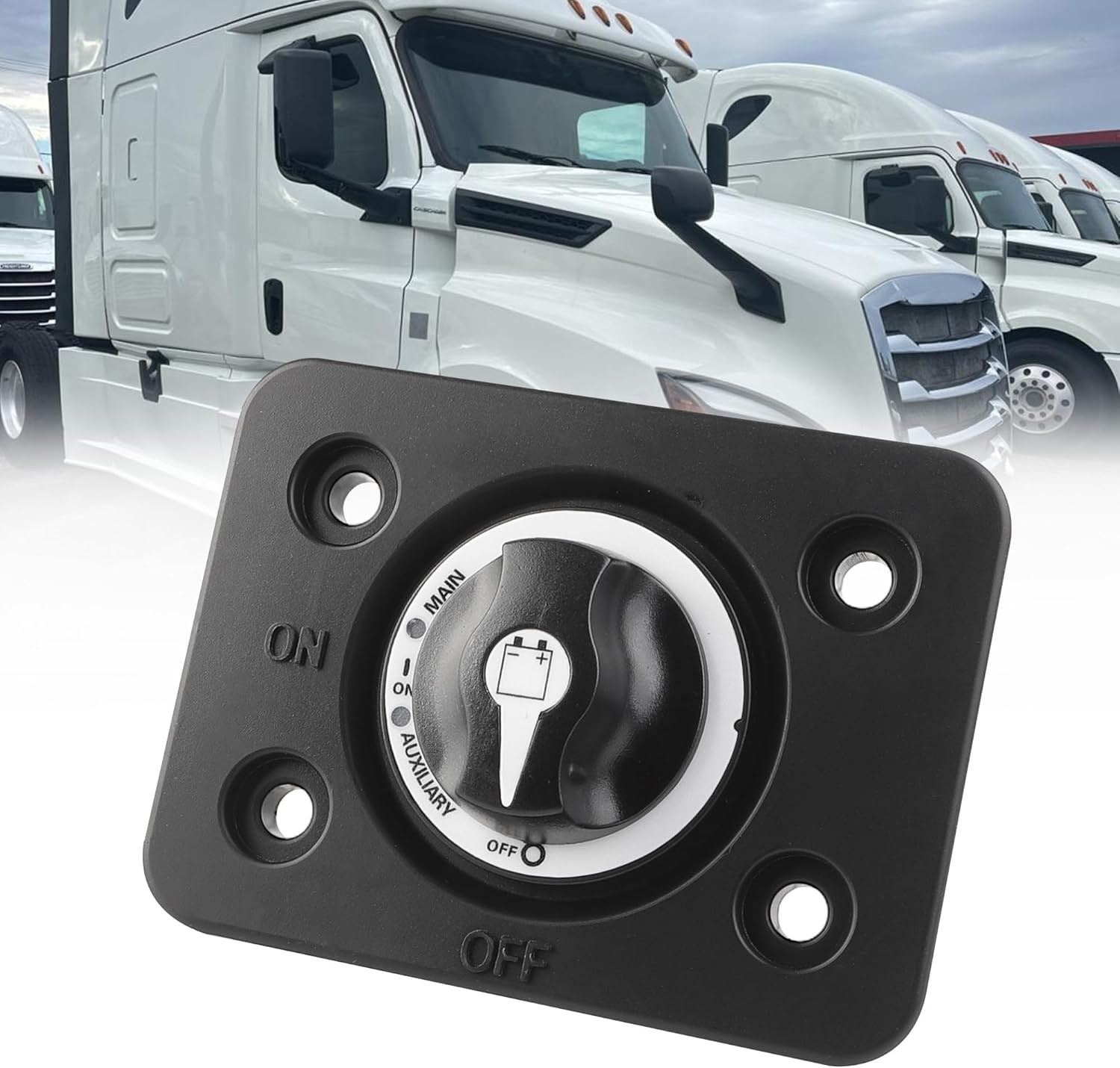 Dasbecan Dual Positive Cut Off Switch Compatible with 2018 Freightliner Cascadia Trucks Replace# A06-88420-001 A06-75115-001