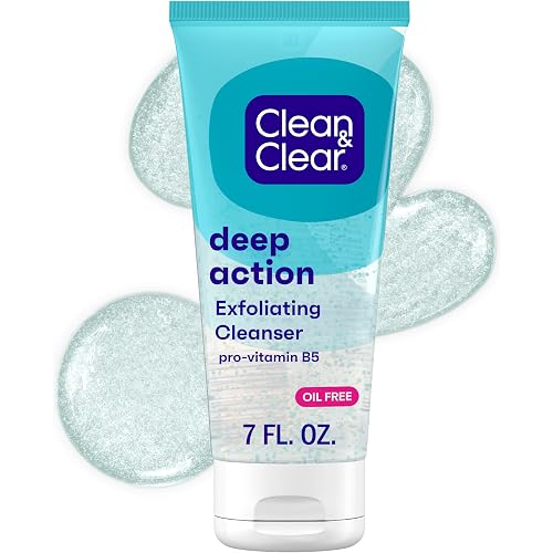 Clean & Clear Oil-Free Deep Action Exfoliating Facial Wash, 7 fl. oz