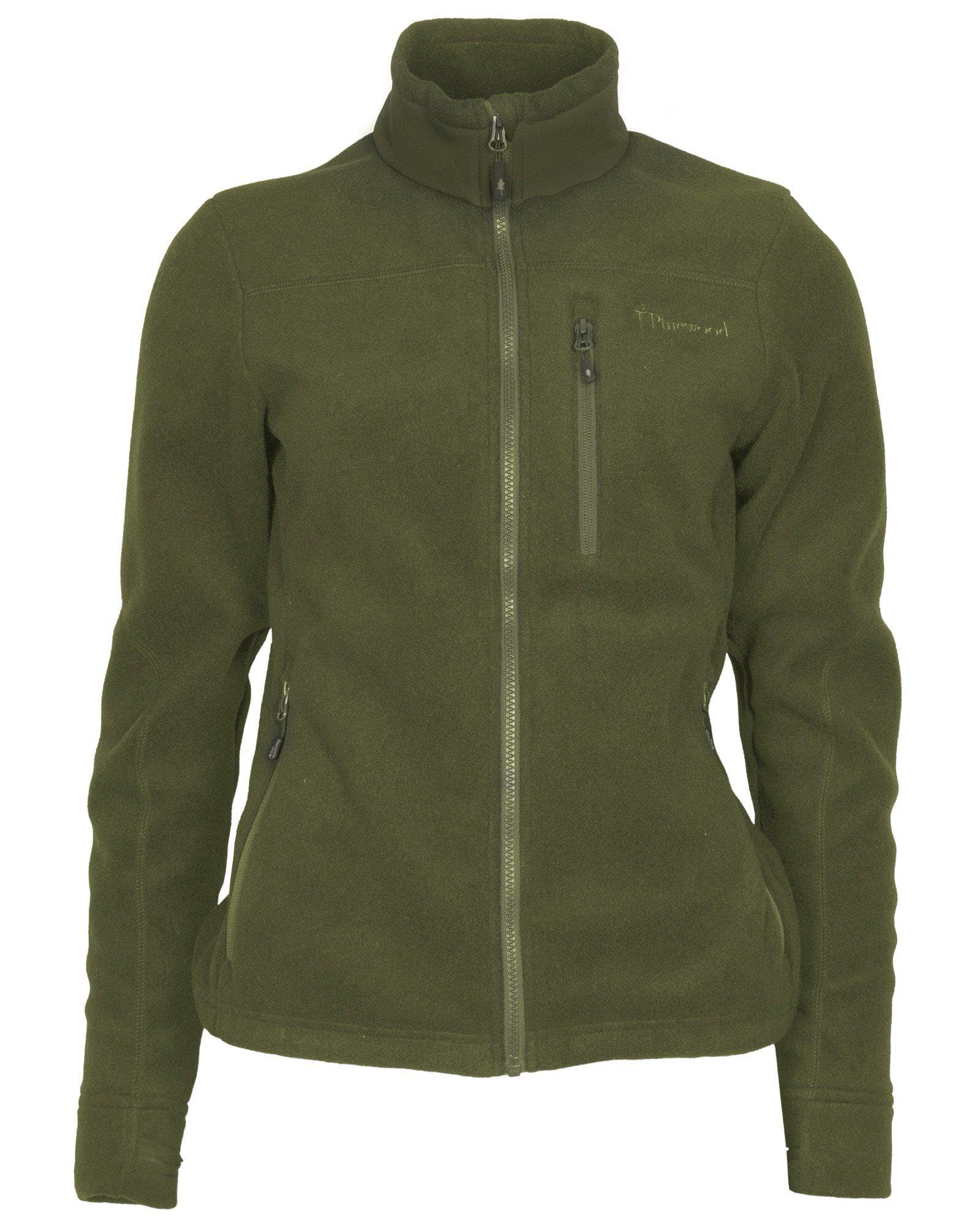 Pinewood Damen Fleecejacke aus 100% übergebliebenen Stoffen, ideale Fleece Jacke für die Jagd, den Hundesport & zum Wandern