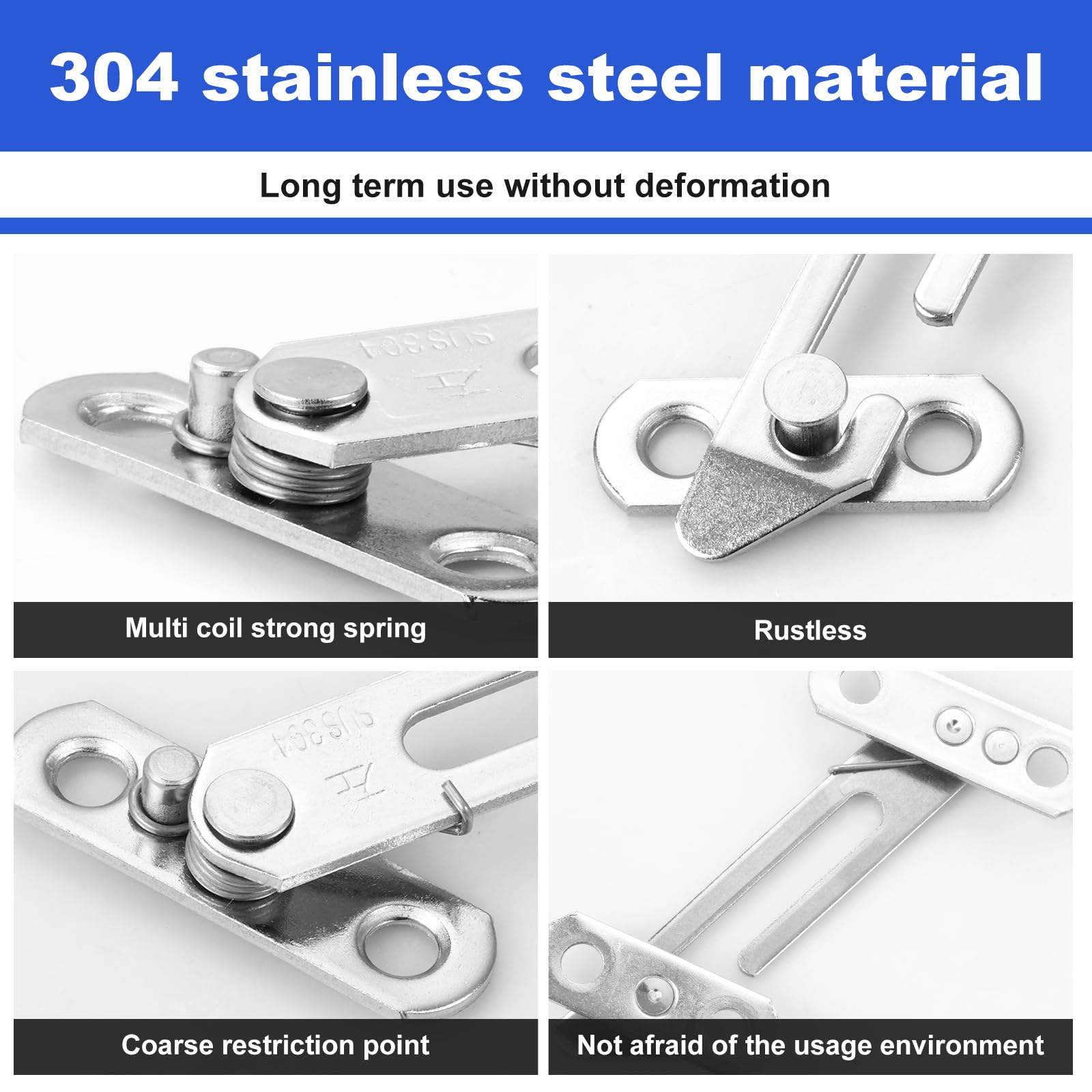 10 Pcs Window Restrictor for UPVC Window Lock Stainless Steel, Windows Latches Security - Image 3