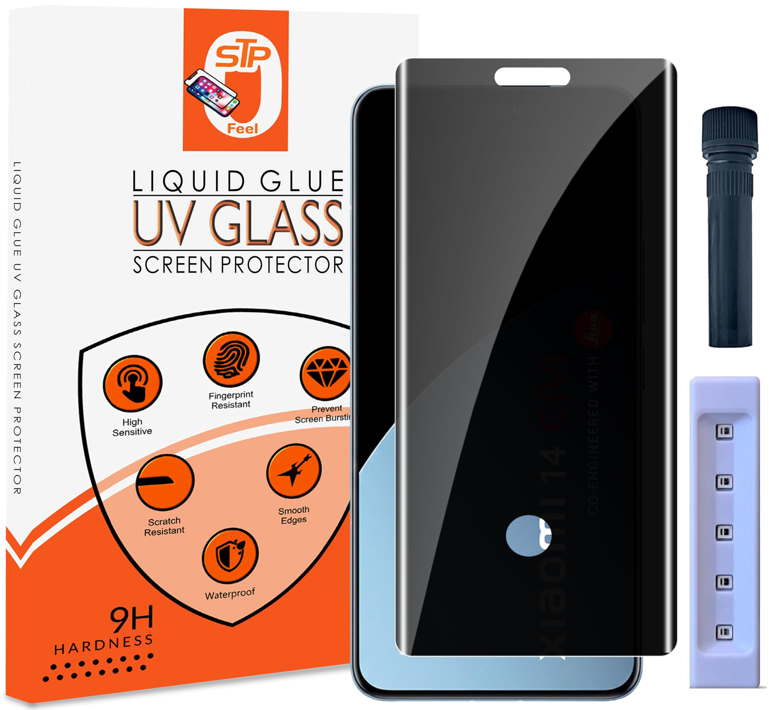 STP FEEL® Premium Grade Privacy Tempered Glass Screen Protector Guard Compatible For Oneplus Nord CE6 lite 5G (6.72 Inch, Pack of 1) Full Edge to Edge Coverage Anti-Spy/Anti-Peeping 9H Hardness — Amazon image 32